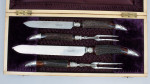 Victorian Elkington & Co. Antler Carving Set