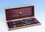 Victorian Elkington & Co. Antler Carving Set
