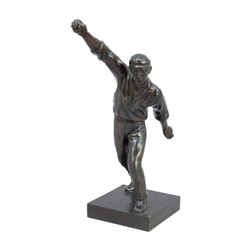 C.B. Fry Spelter Cricket Figure, Bowling
