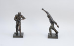 C.B. Fry Spelter Cricket Figure, Bowling