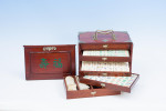 Mahjong Set In Hardwood Box