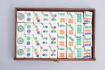 Mahjong Set In Hardwood Box