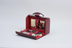 Red Leather Dressing Case