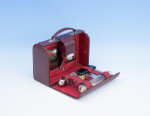 Red Leather Dressing Case