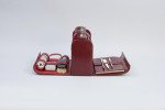 Red Leather Dressing Case