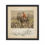 Signed Snaffles Hunting Print, The Huntsman
