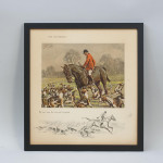Signed Snaffles Hunting Print, The Huntsman