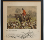 Signed Snaffles Hunting Print, The Huntsman