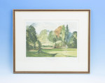 Lithographic Print Of Wilderness Golf Club