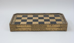 Oriental Black And Gold Backgammon And Chess Board