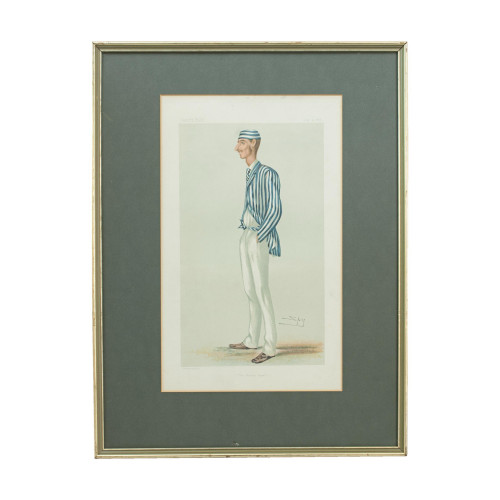 Cricket Print, Vanity Fair, The Demon Bowler