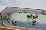 Antique Coffee Table Horse Racing Steeplechase Game