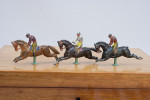 Antique Coffee Table Horse Racing Steeplechase Game