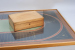 Antique Coffee Table Horse Racing Steeplechase Game