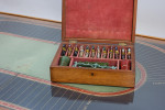 Antique Coffee Table Horse Racing Steeplechase Game