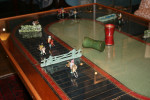 Antique Coffee Table Horse Racing Steeplechase Game