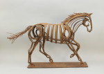 Metal Horse Sculpture, Garden Ornament