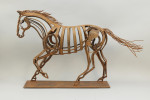 Metal Horse Sculpture, Garden Ornament
