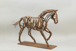 Metal Horse Sculpture, Garden Ornament