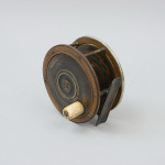 Antique Salmon Fishing Reel In Brass And Bakelite By Carter & Sons