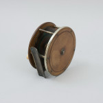 Antique Salmon Fishing Reel In Brass And Bakelite By Carter & Sons