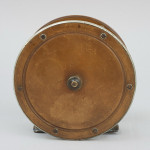 Antique Salmon Fishing Reel In Brass And Bakelite By Carter & Sons