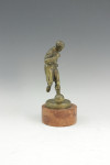 Antique Bronze Figure Of A Footballer Signed Müller.