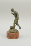 Antique Bronze Figure Of A Footballer Signed Müller.