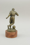 Antique Bronze Figure Of A Footballer Signed Müller.