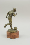 Antique Bronze Figure Of A Footballer Signed Müller.