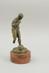 Antique Bronze Figure Of A Footballer Signed Müller.