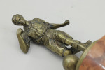 Antique Bronze Figure Of A Footballer Signed Müller.