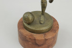 Antique Bronze Figure Of A Footballer Signed Müller.