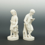 Pair Of Parian Figures, Young England & Young England's Sister