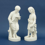 Pair Of Parian Figures, Young England & Young England's Sister