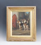 Oil On Canvas of Three Foxhounds