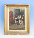 Oil On Canvas of Three Foxhounds