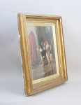 Oil On Canvas of Three Foxhounds