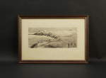 Antique Golf Scene, Clifftop Golf.
