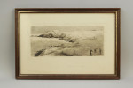 Antique Golf Scene, Clifftop Golf.