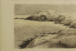 Antique Golf Scene, Clifftop Golf.