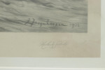 Antique Salmon Fishing Engraving, Salmon Fishing On The Dee By Joseph Farquharson