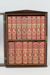 PETER PARLEY'S TALES - Complete 14-Volume "Library of Instruction" in the Original Glazed Bookcase