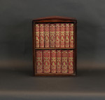 PETER PARLEY'S TALES - Complete 14-Volume "Library of Instruction" in the Original Glazed Bookcase