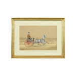 Equestrian Watercolour Painting By Henry William Standing