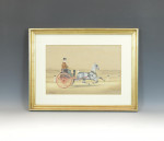 Equestrian Watercolour Painting By Henry William Standing
