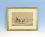 Equestrian Watercolour Painting By Henry William Standing