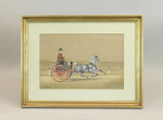 Equestrian Watercolour Painting By Henry William Standing