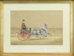 Equestrian Watercolour Painting By Henry William Standing