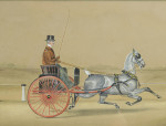 Equestrian Watercolour Painting By Henry William Standing